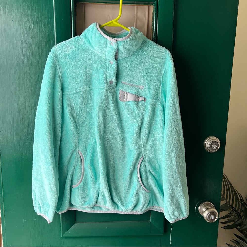 Free Country Plush Puffer Jacket in Aqua Mint